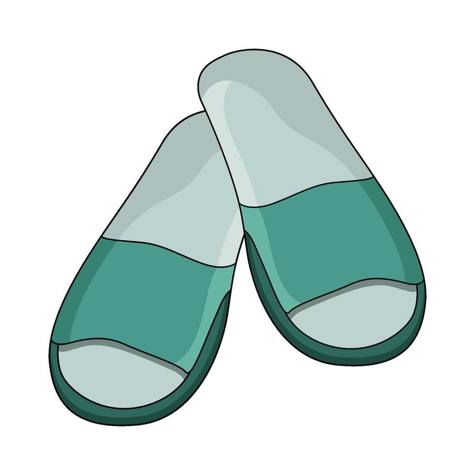 illustration of Slippers vector