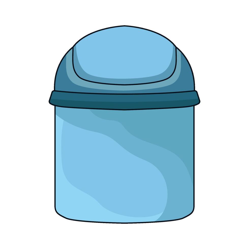 illustration of Trash Bin vector