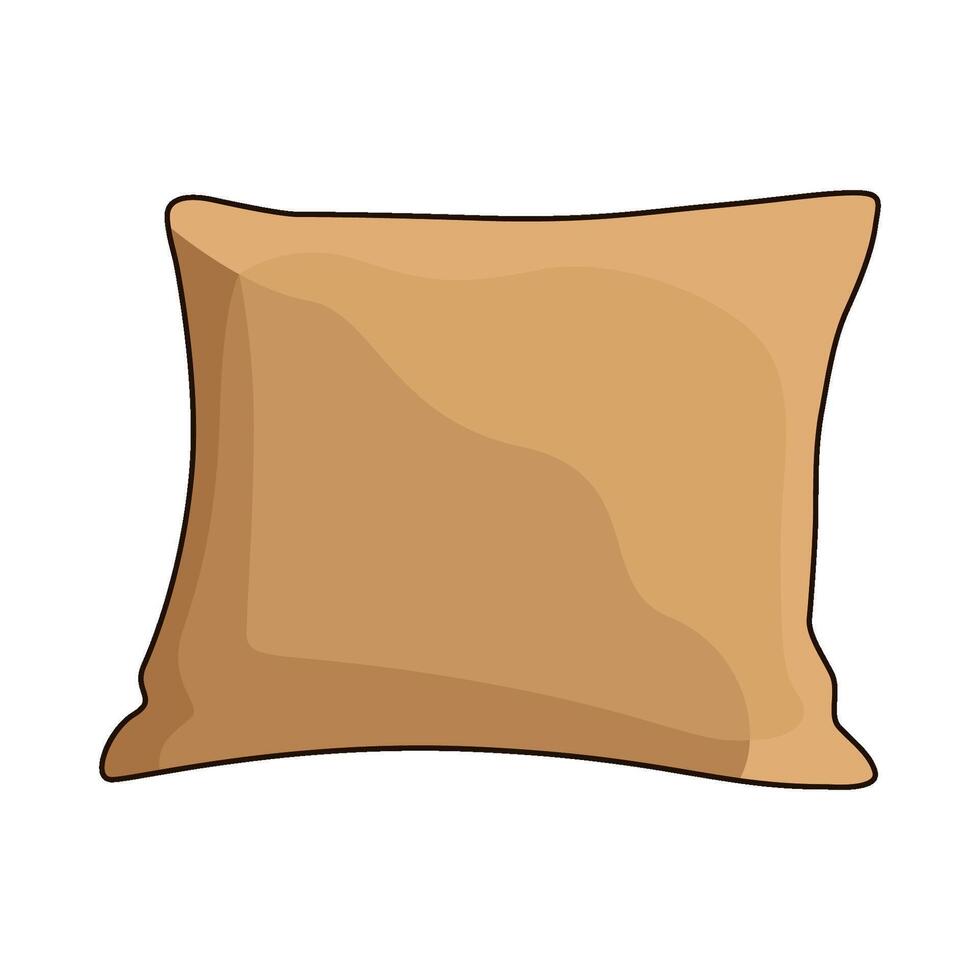 illustration of Throw Pillow vector