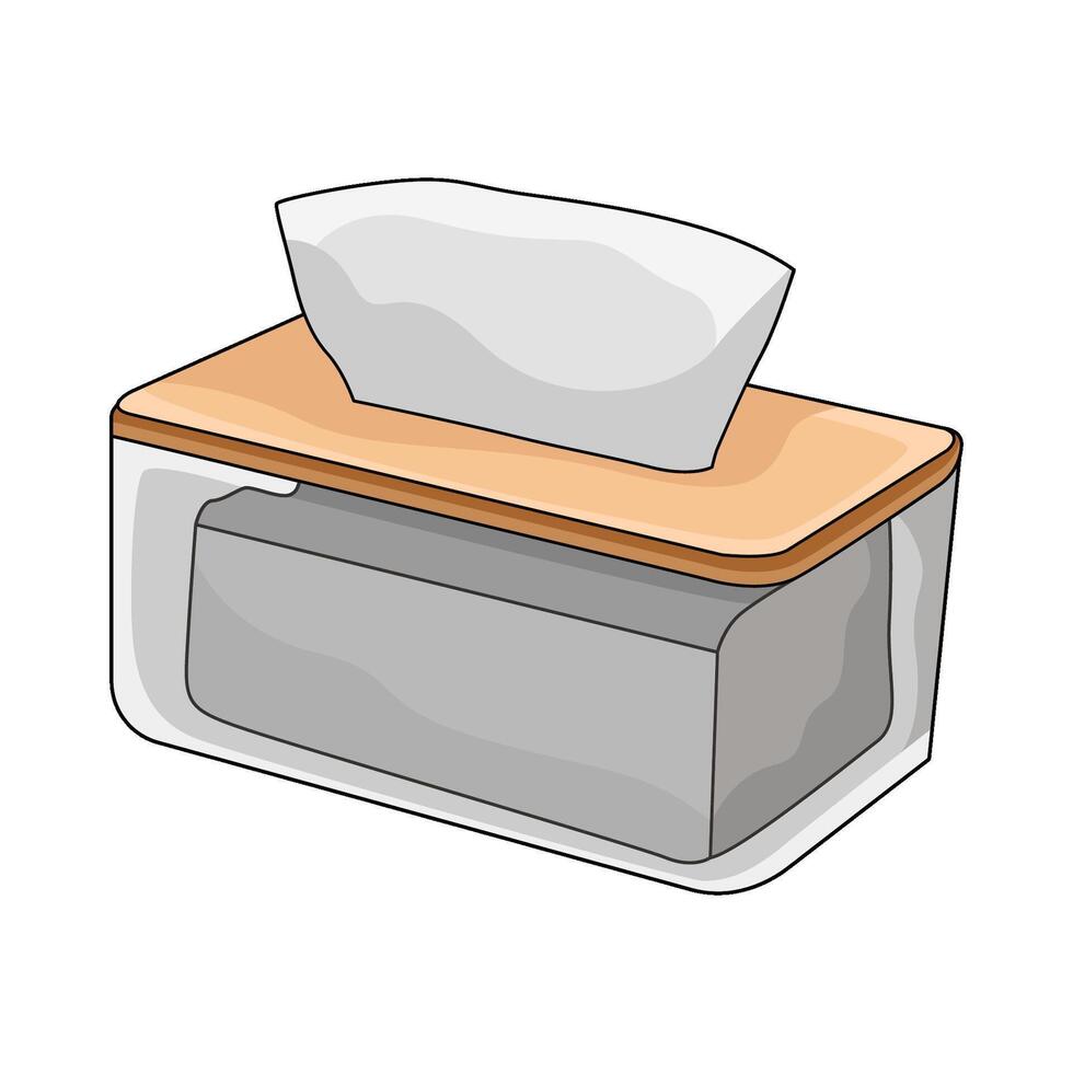 illustration of Tissue Box vector