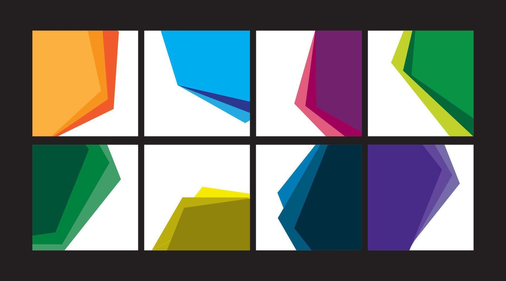 Colorful Layered Abstract Concepts vector