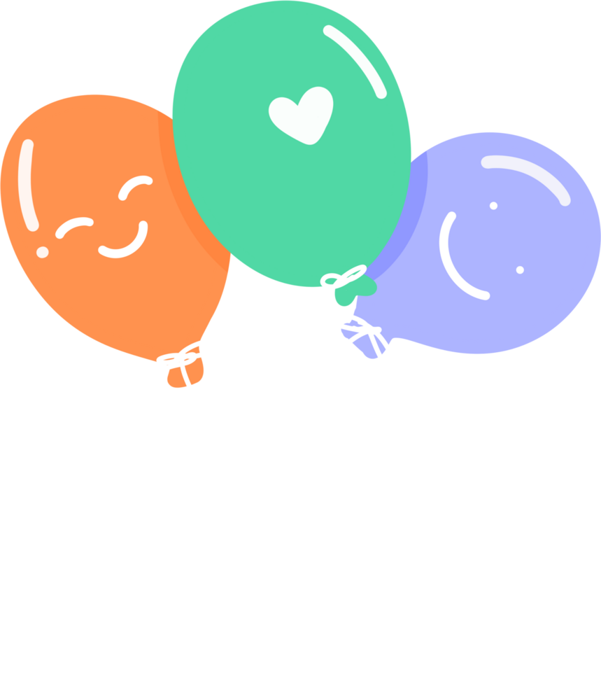 gift wrapping balloons png