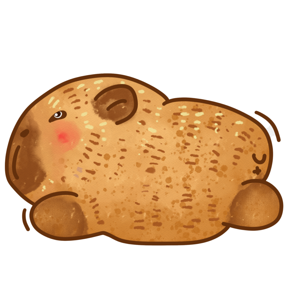 the capybara watercolor png