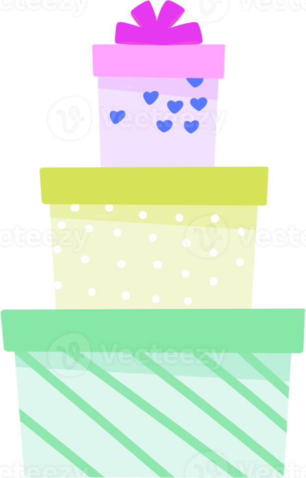 sweet gift cartoon celebration png