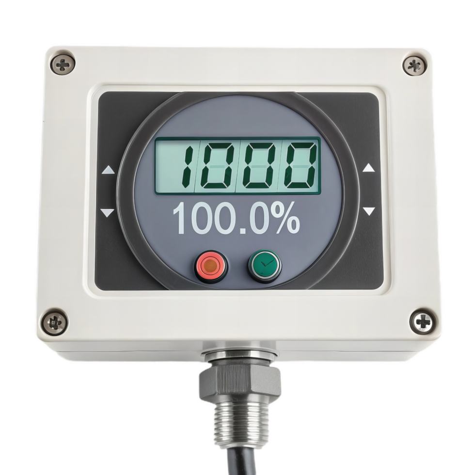 Digital pressure gauge with clear display and precision measurement png