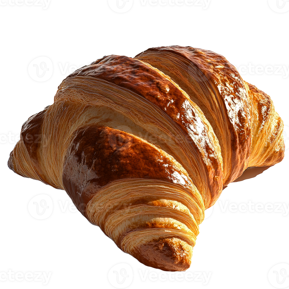 marrón dorado cuerno, escamoso capas, delicioso Pastelería. png