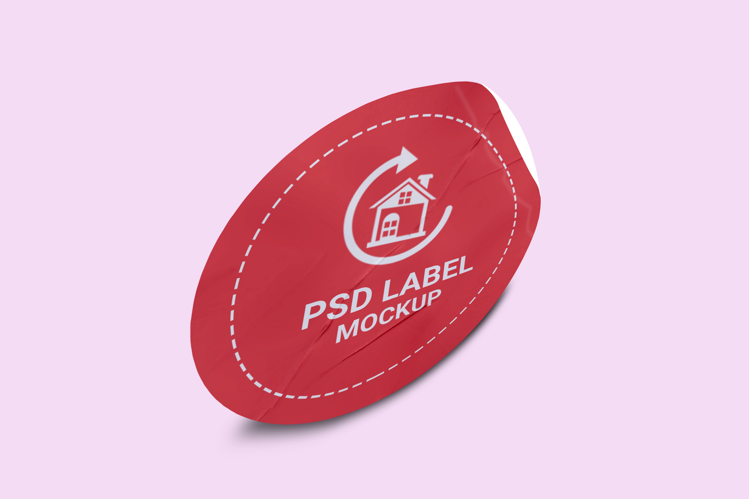 Side View Sticker Mockup Design Template Promotional Label Tag Mockup psd