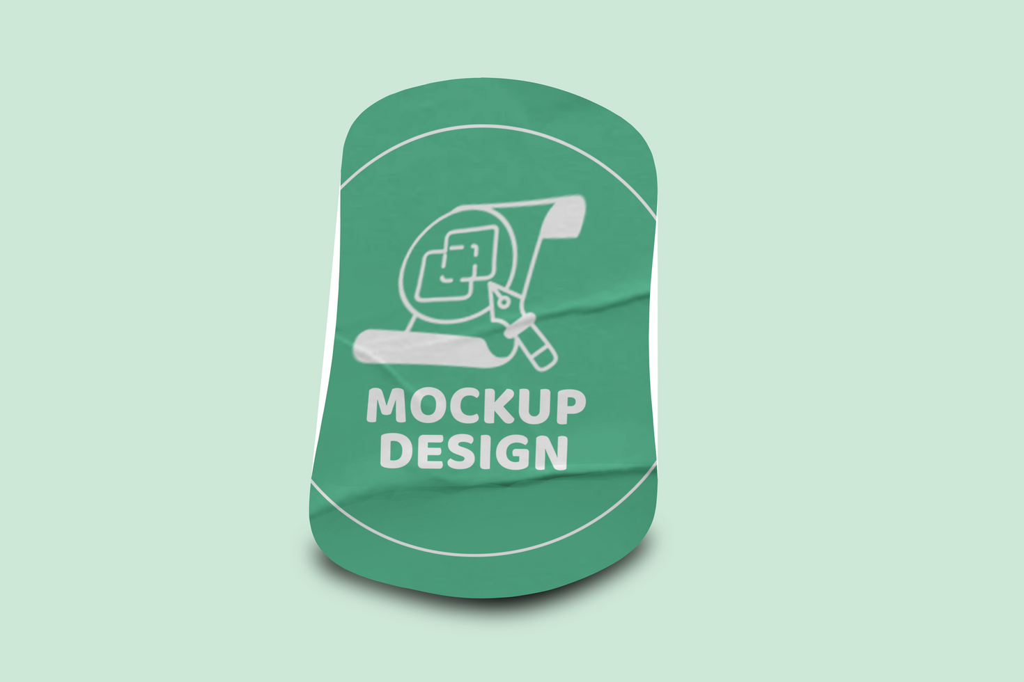 Realistic Round Sticker Mockup Design Template Promotional Label Tag Mockup psd