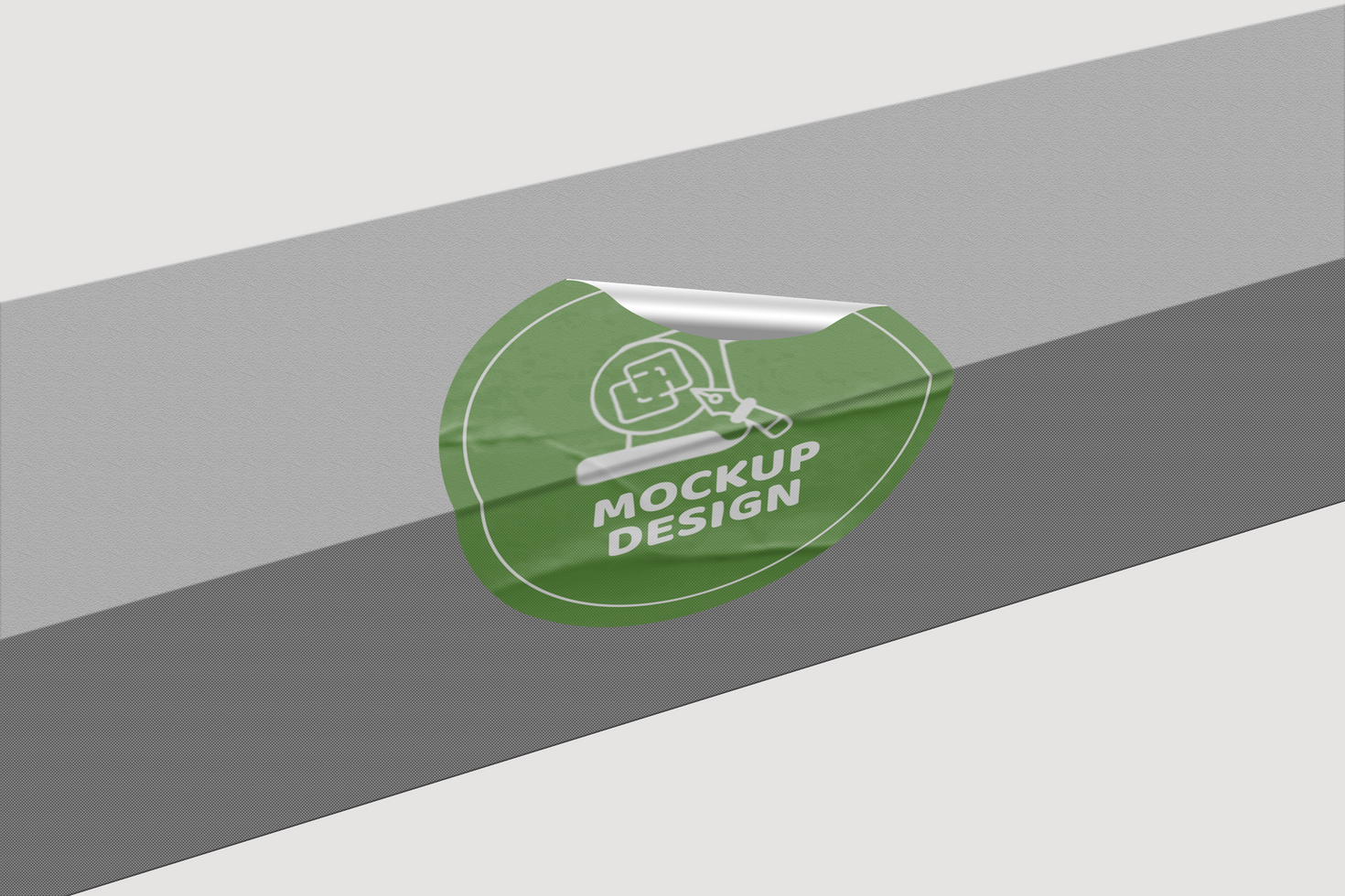 Realistic Round Sticker Mockup Design Template Promotional Label Tag Mockup psd