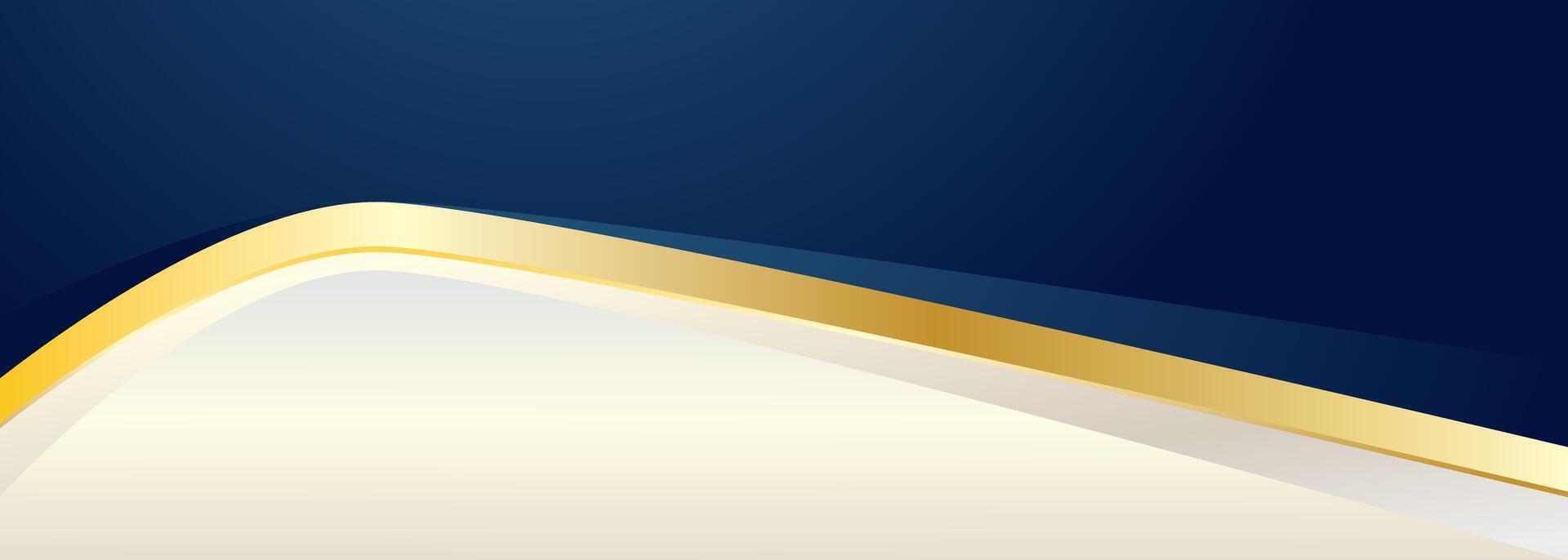 Dark blue and gold abstract background vector