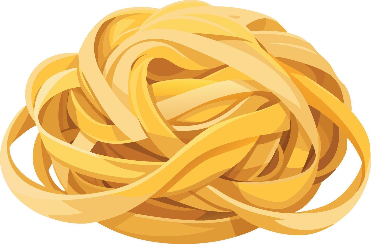 A ball of pasta on a white background vector