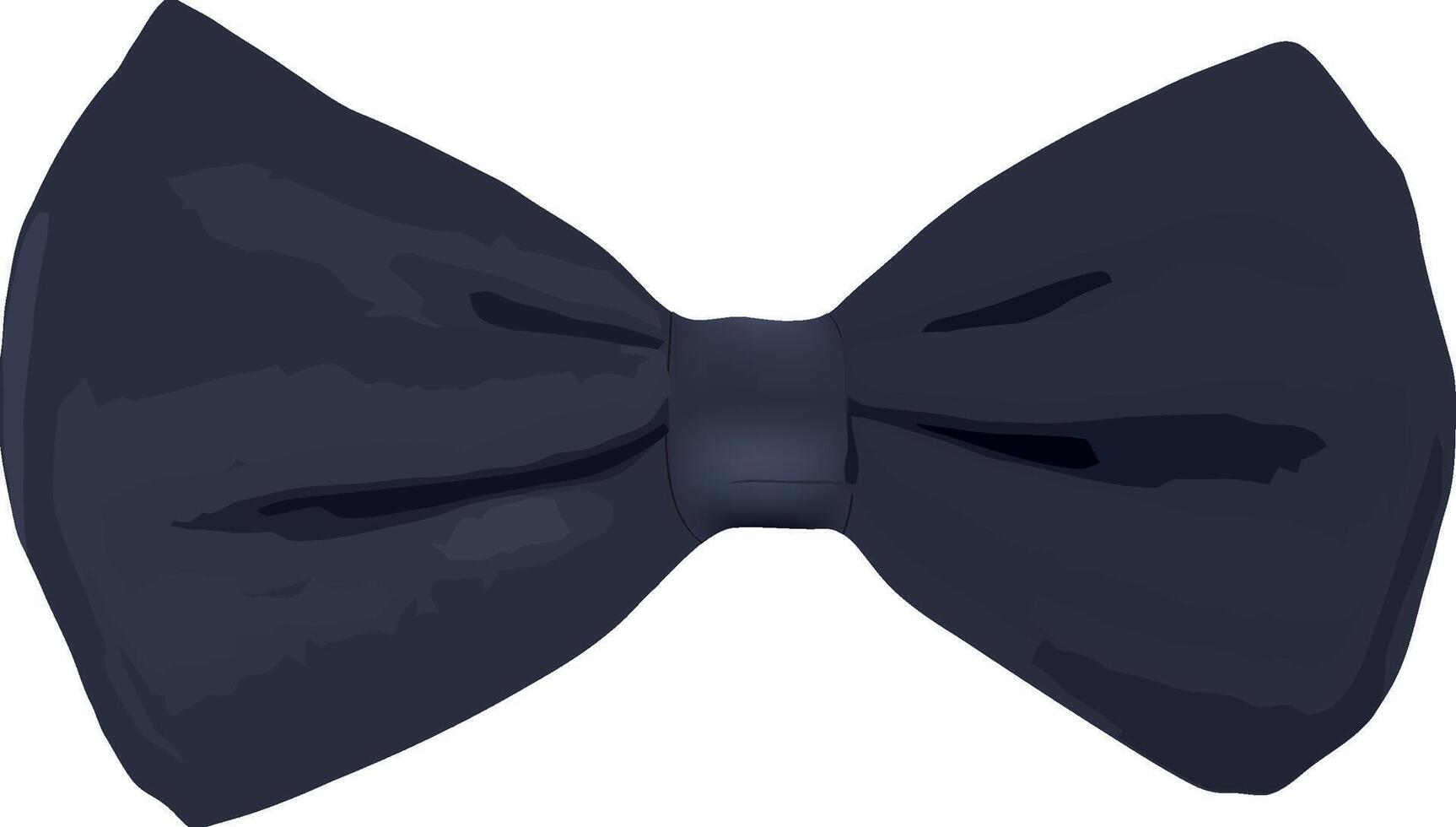 A black bow tie on a white background vector