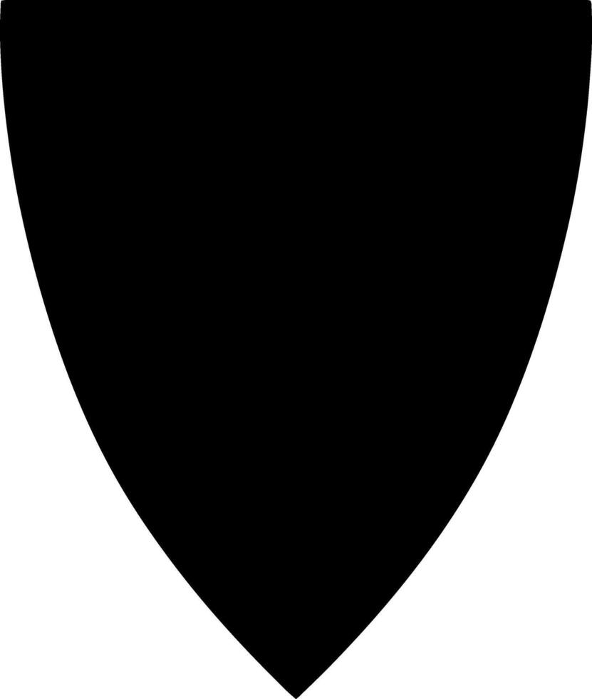 Shield black icon Stencil filled clipart vector