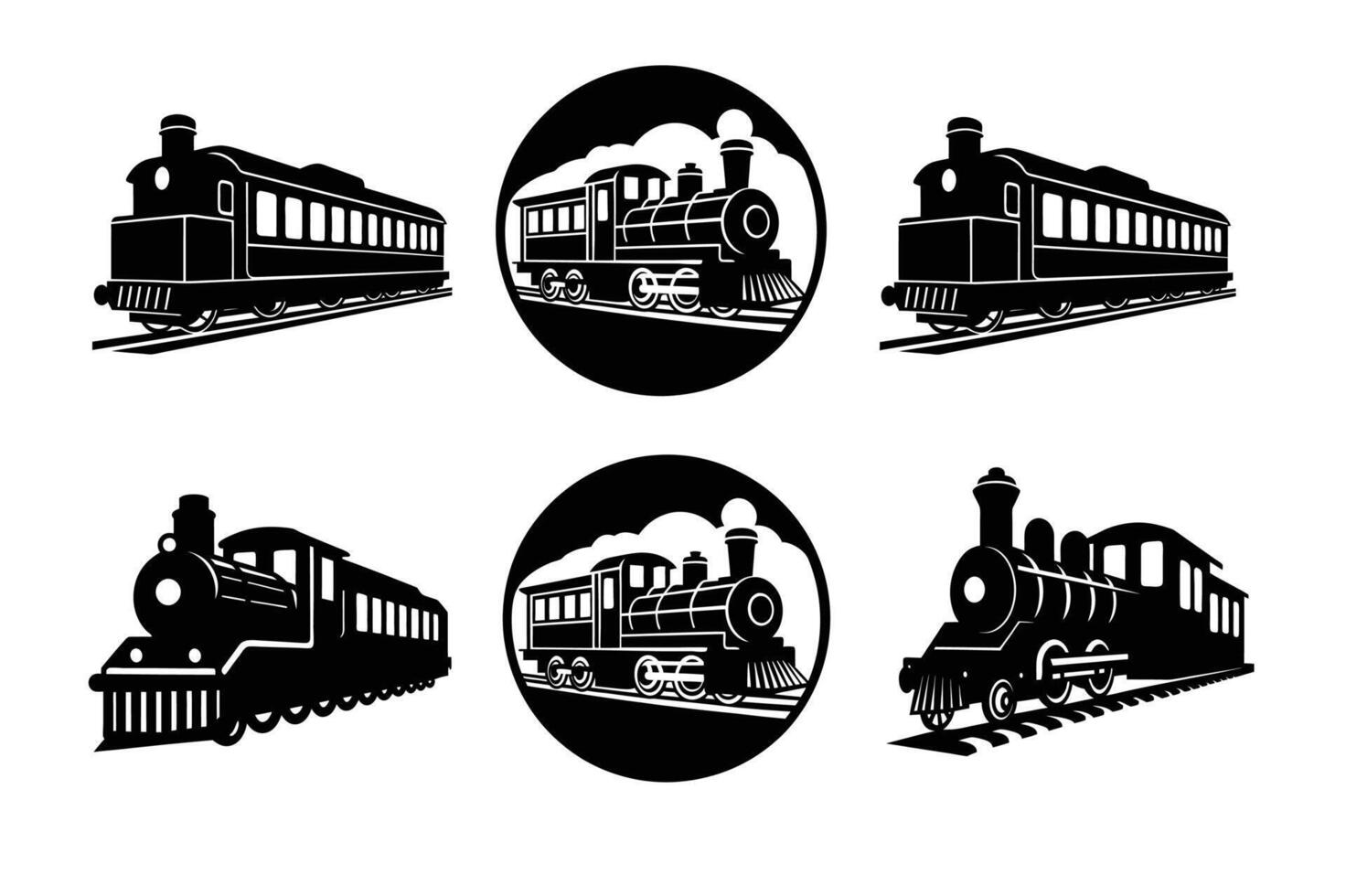 Model railway won rails vector