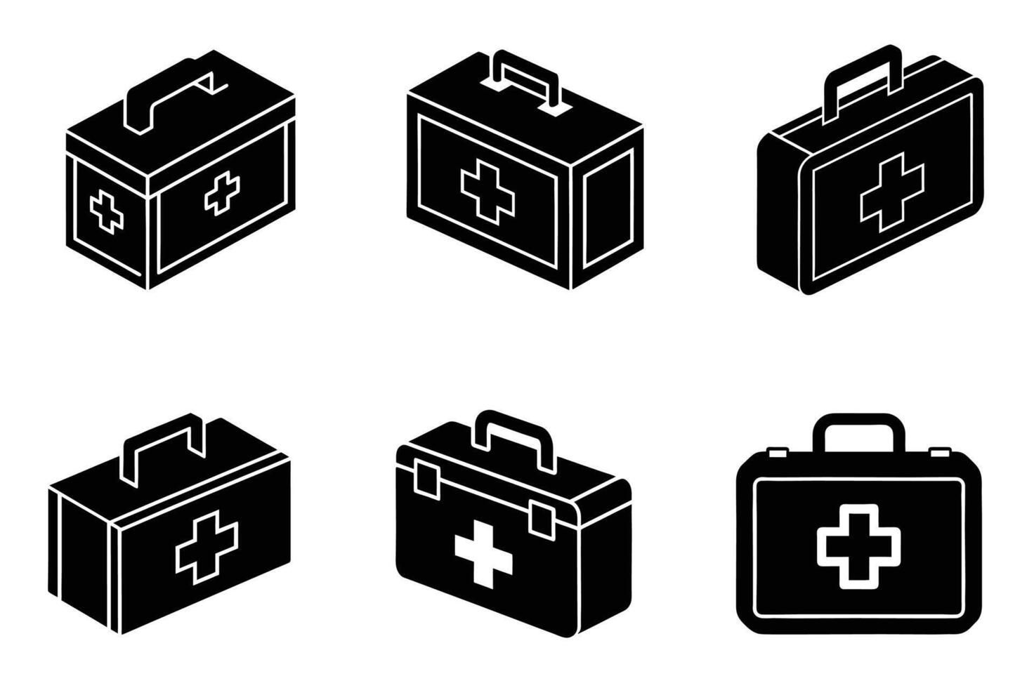 First aid kit icon isolated on white background vector