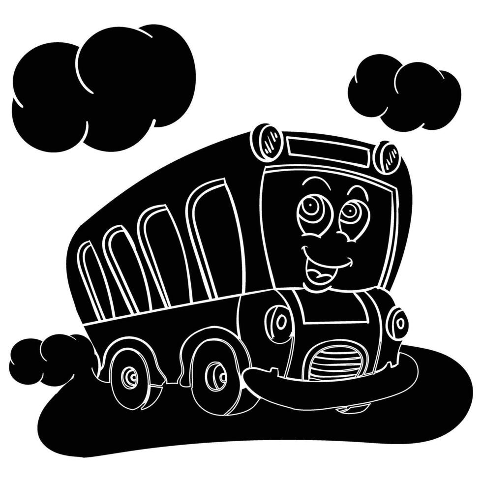 a black bus character vector