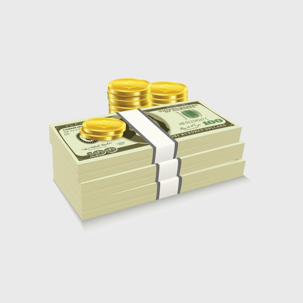 Illustrated Dollar Currency Perfect Visuals for Financial and Business Needs vector