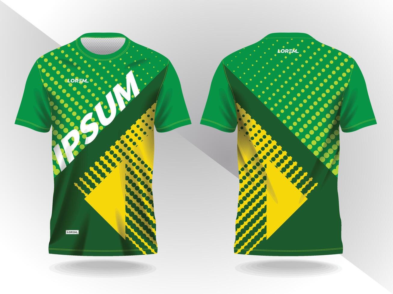 abstract background green and yellow and pattern for sport jersey design vector