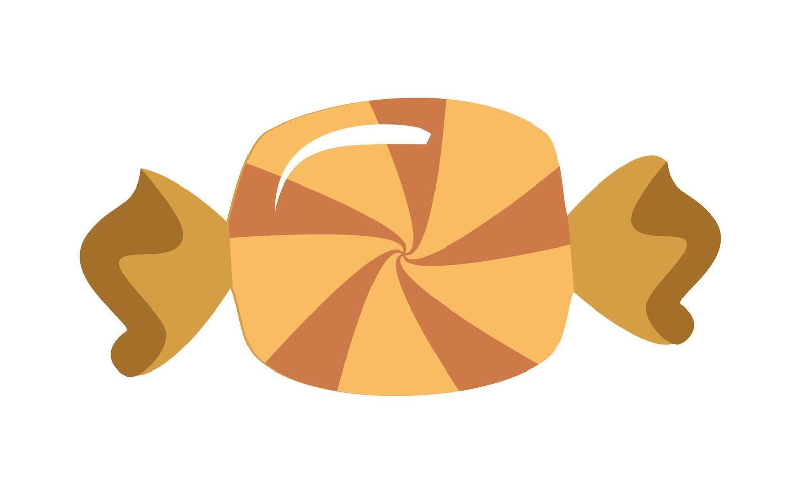 Chocolate candy. Sweet dessert. Treat or trick. Soft candy. Colorful candies. vector