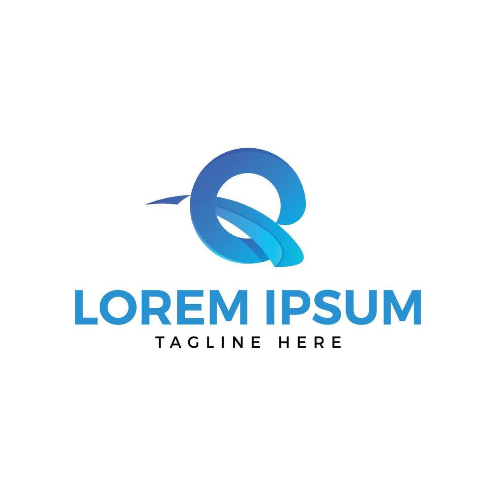 Modern and Dynamic Q Logo Design Template vector