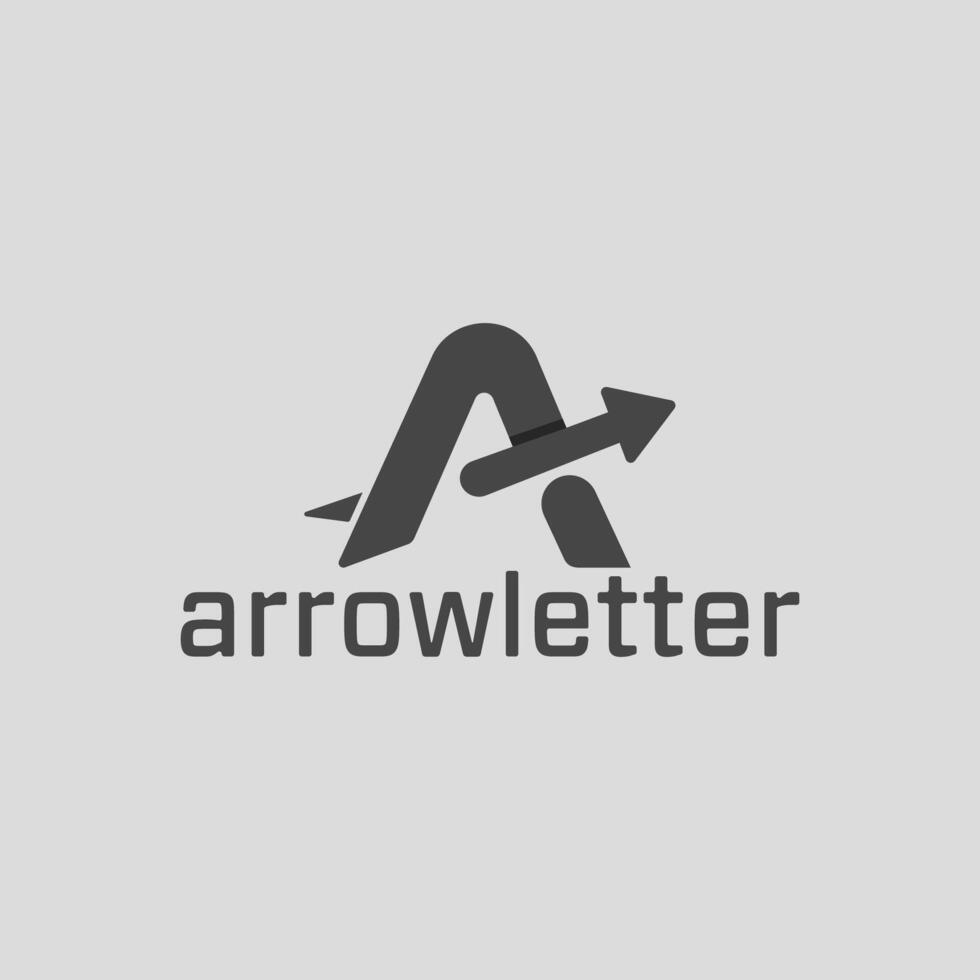 Modern Abstract A letter Arrow Logo Design vector
