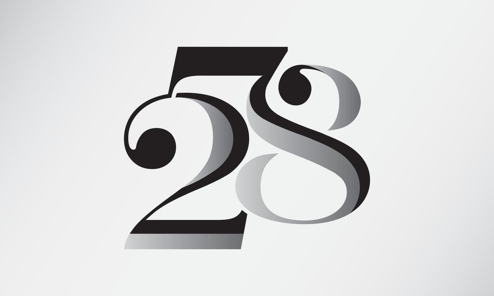 Number 278 Logo Design vector
