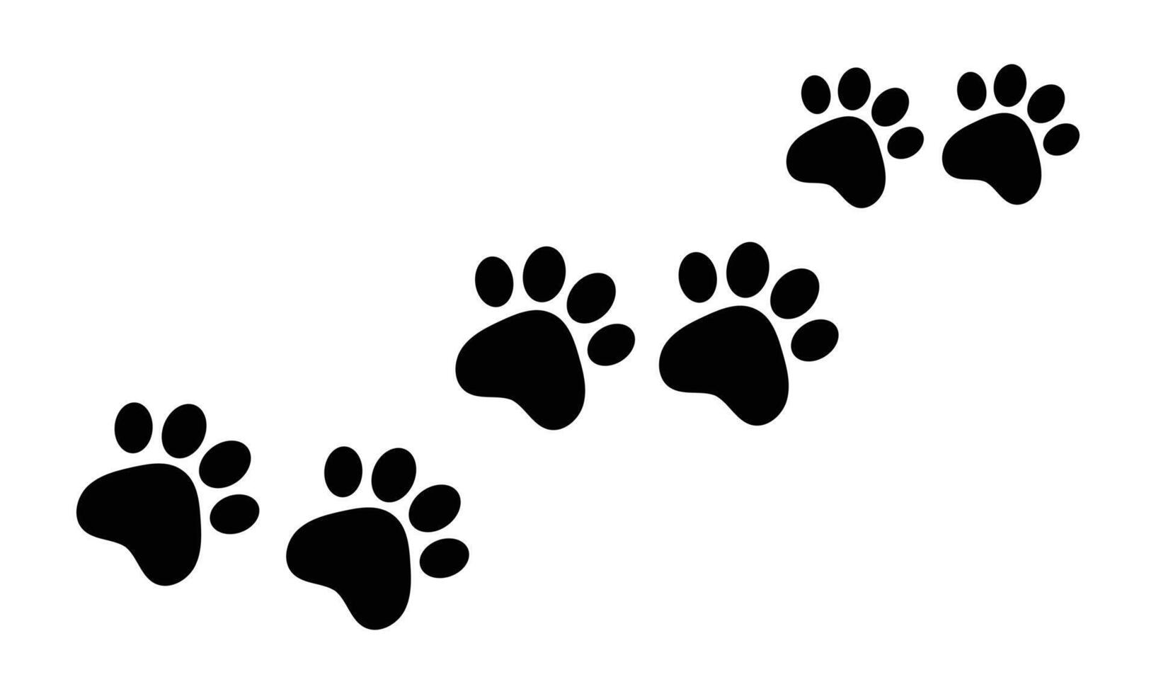 Paw icon. Cat or dog paw icon. Dog paw prints on white background. vector