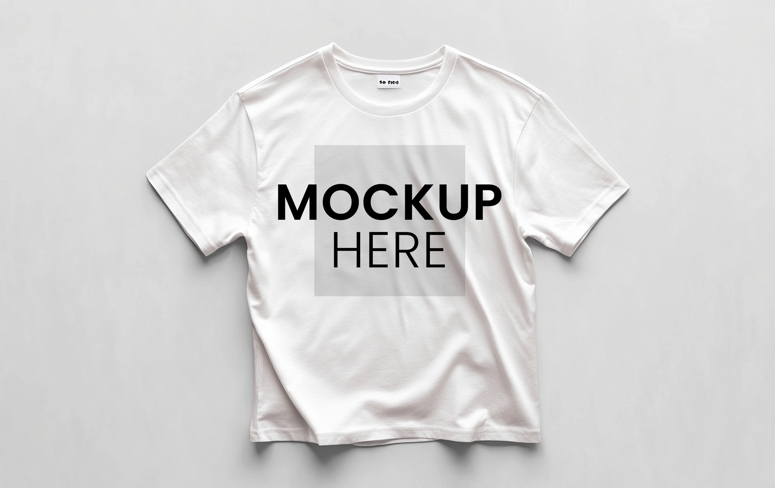 Ultra-detailed White Tshirt Mockup Template, perfect for logos psd