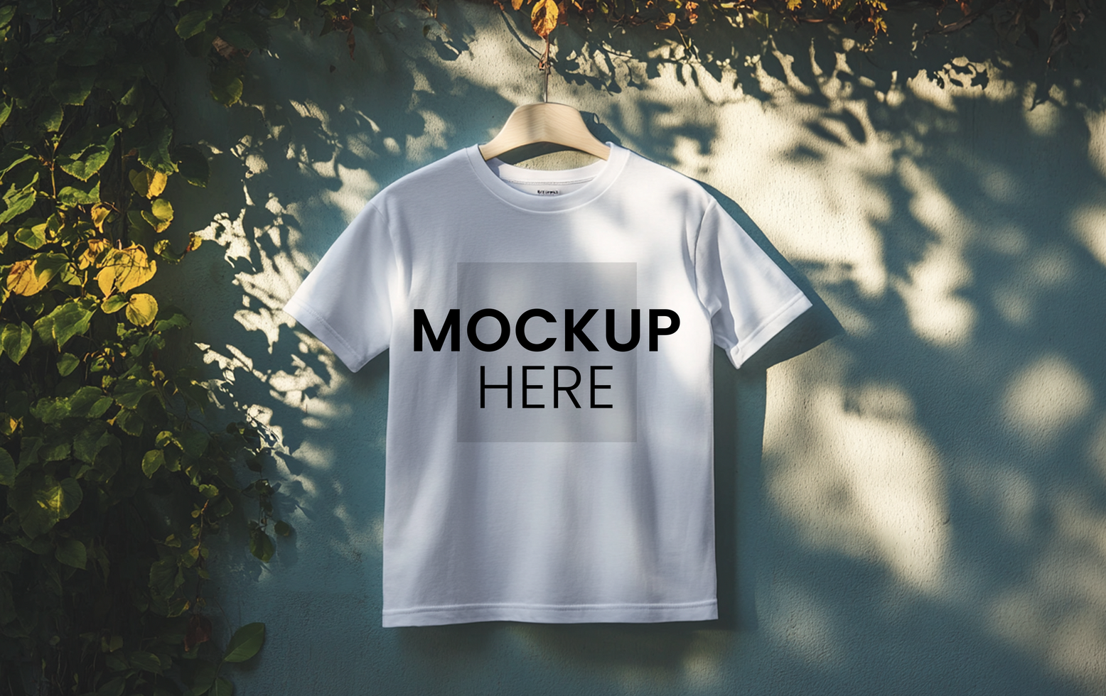 High-resolution White T-shirt Template, perfect for showcasing logos psd