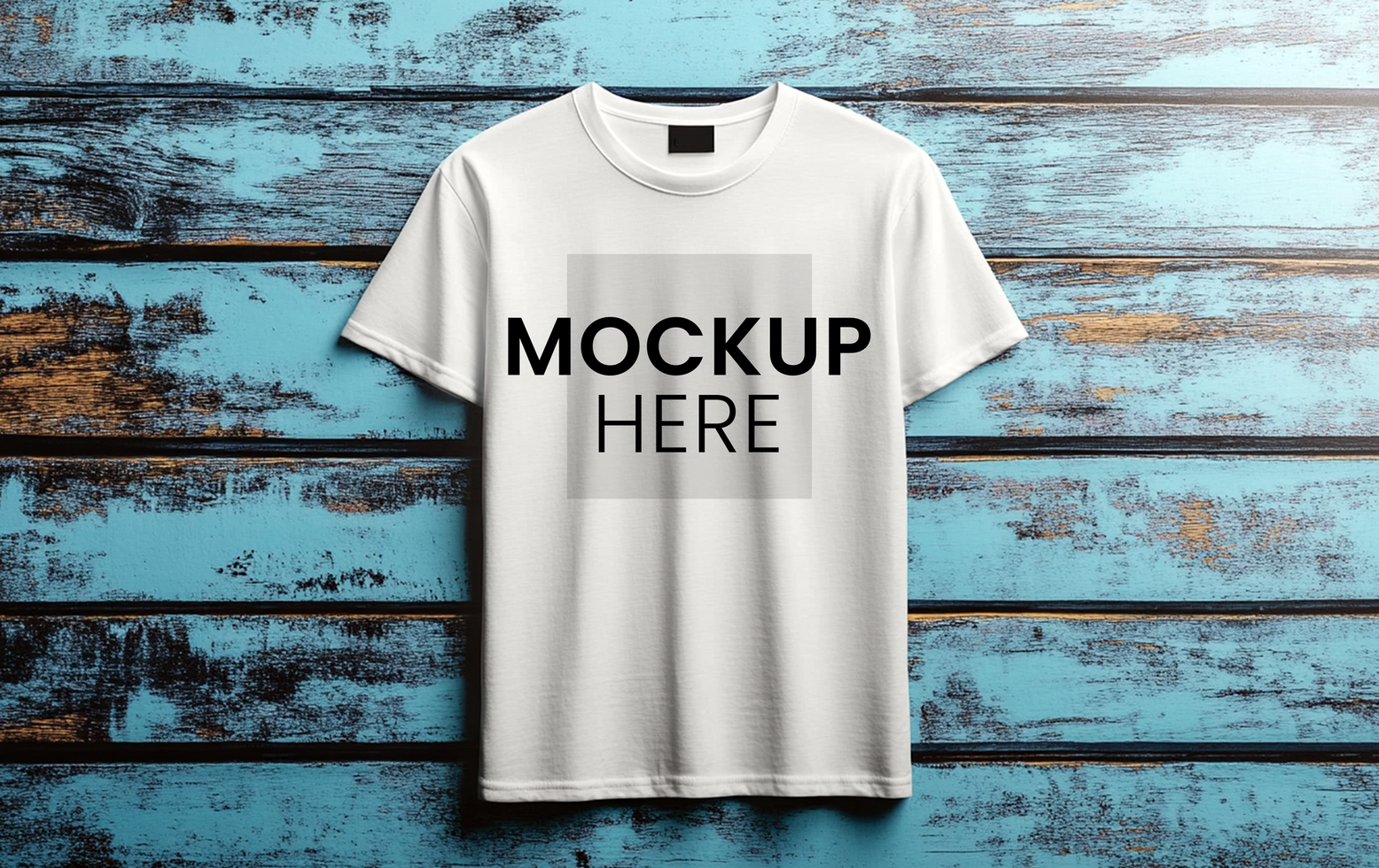 Professional White T-shirt Mockup ultra-realistic and customizable psd