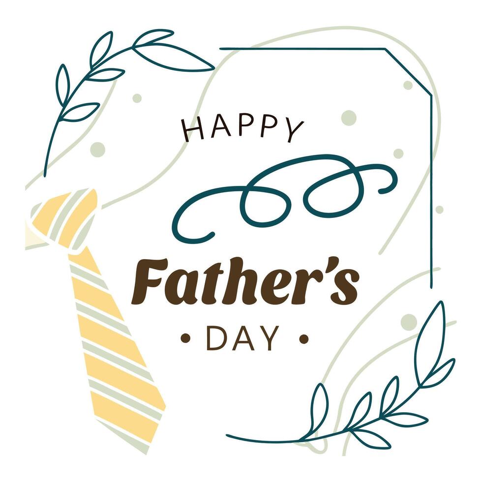 Happy Father's day greeting card background vector
