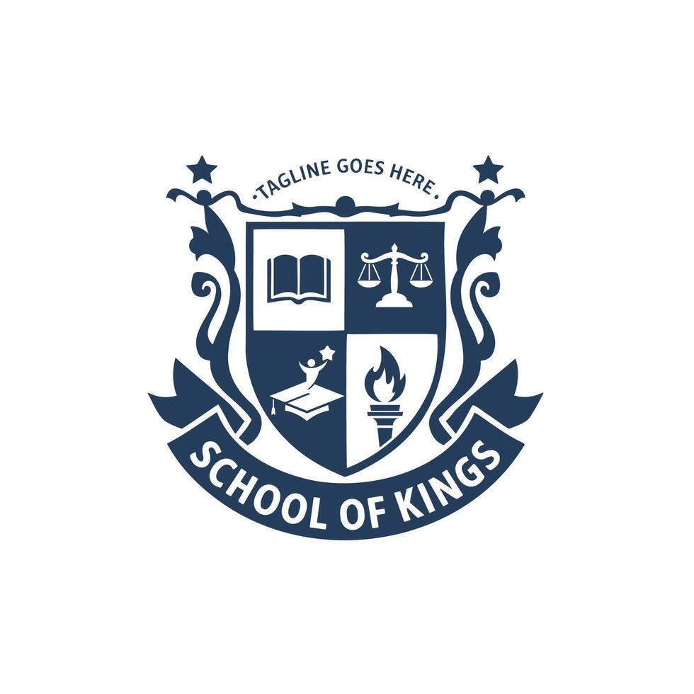 The school of kings logo vector
