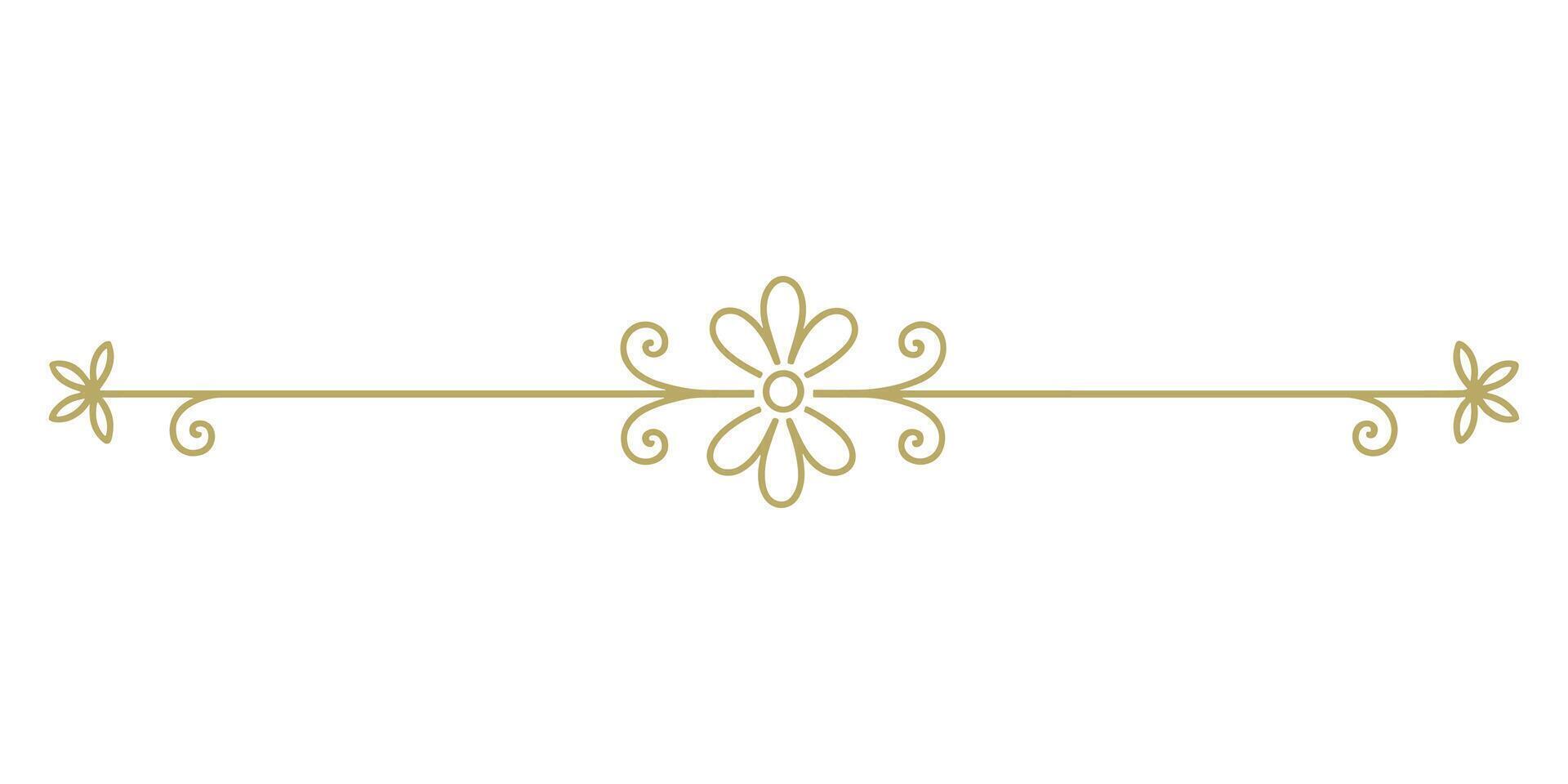 A gold and white floral design on a white background vector