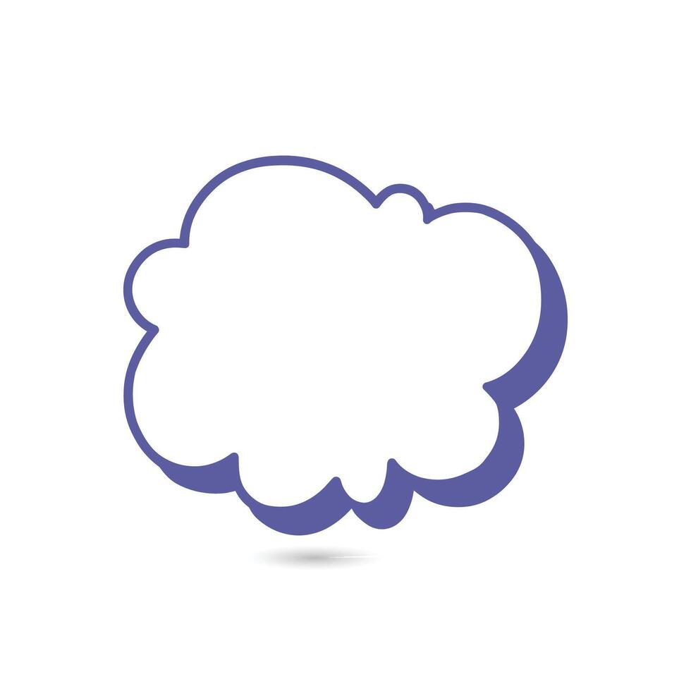 A cloud icon on a white background vector