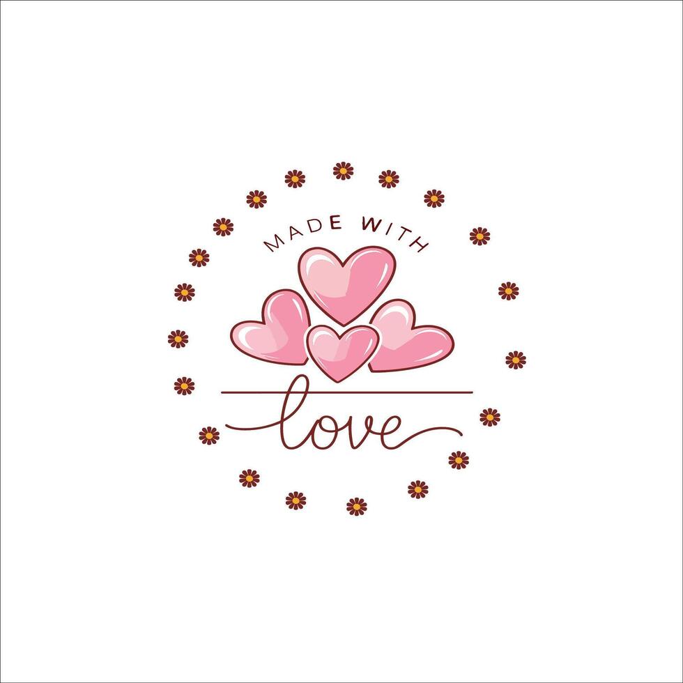 Glossy Pink Heart Logo for Love Centric Branding vector