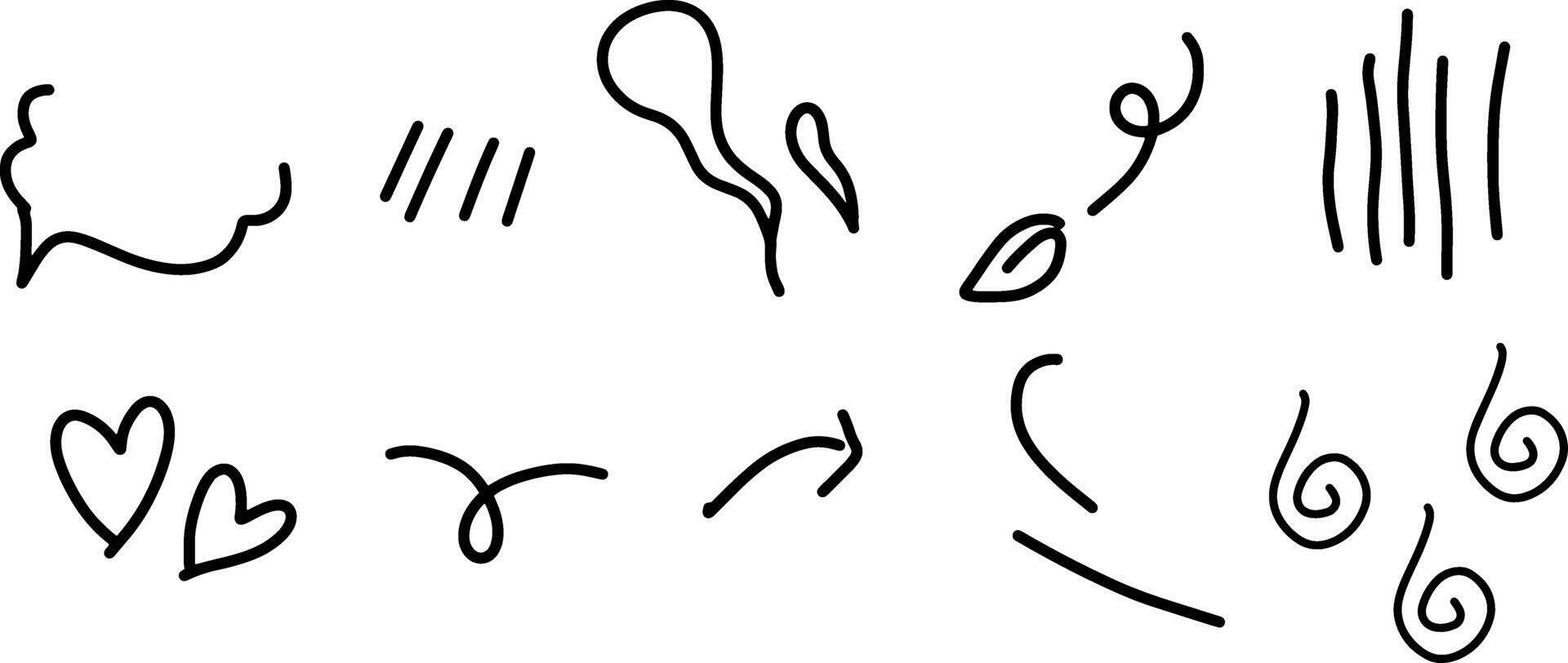 Hand-Drawn Comic Art Set for Dynamic Illustrations vector