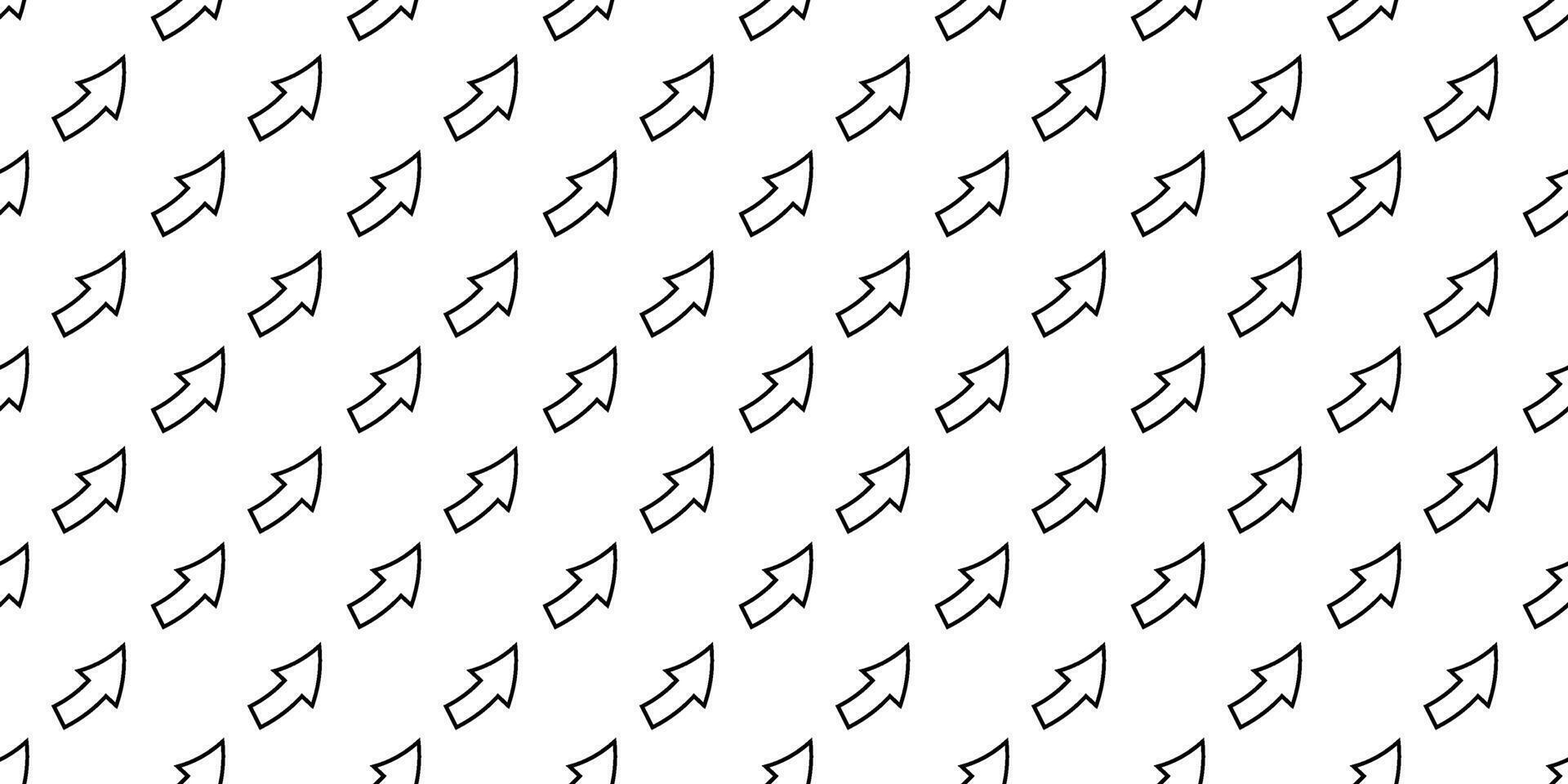 Repeated arrow pattern on a white background in a diagonal arrangement vector