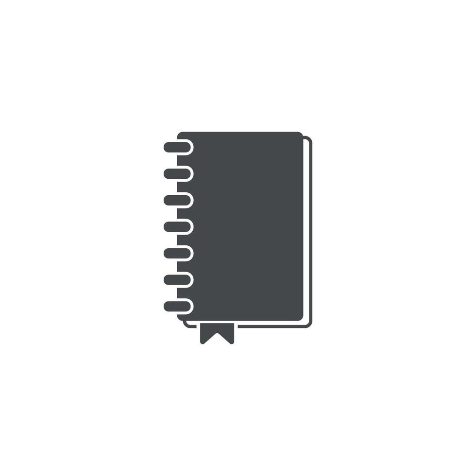 illustration flat design of notebook diary. vector
