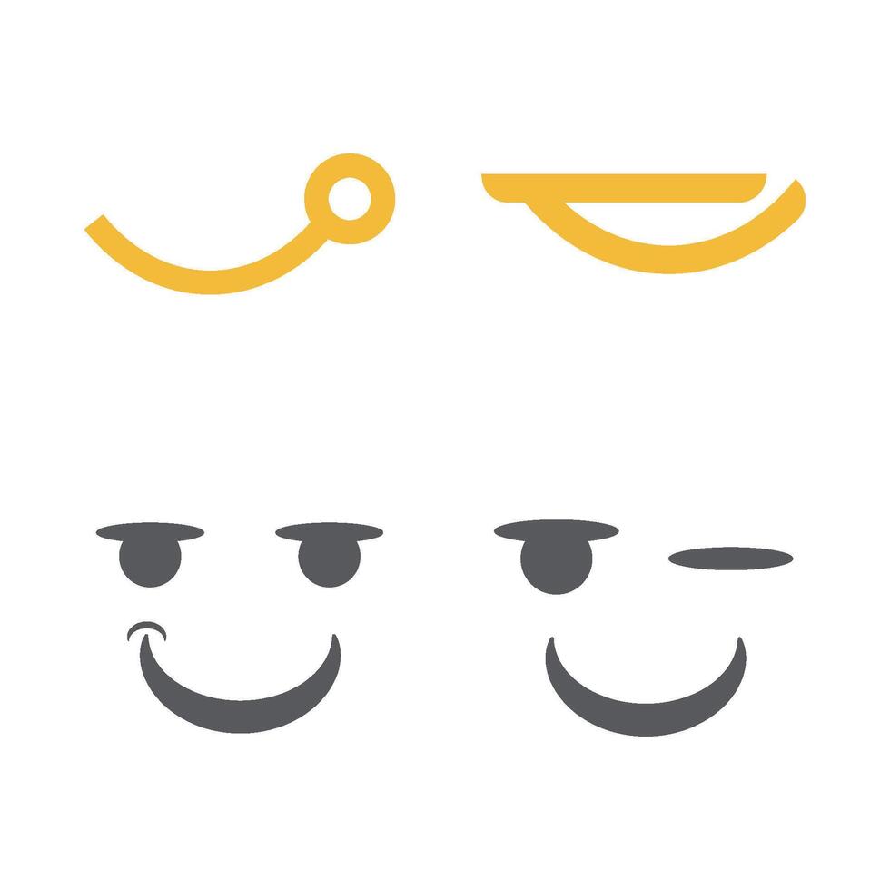 Smile Logo Template Icon vector