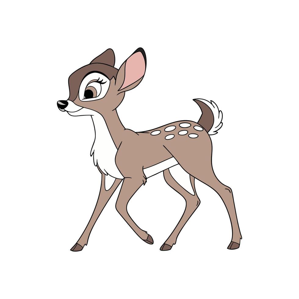 Bambi the deer disney vector