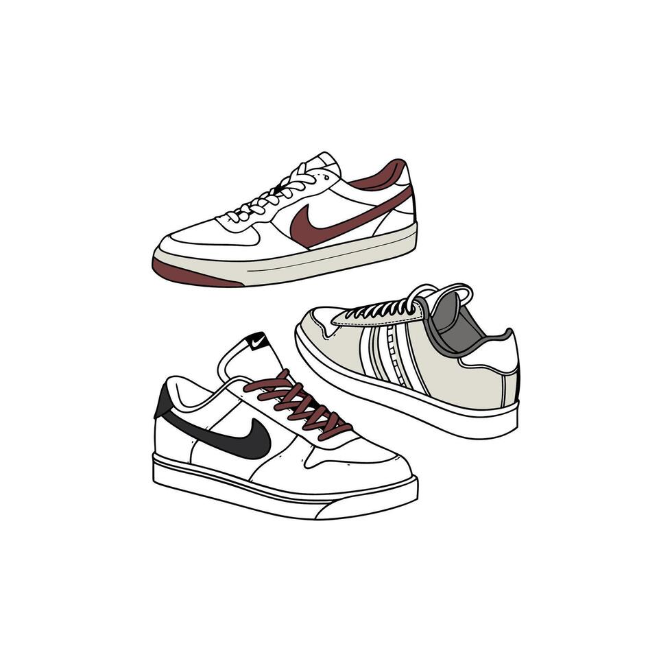 Nike air force 1 low vector