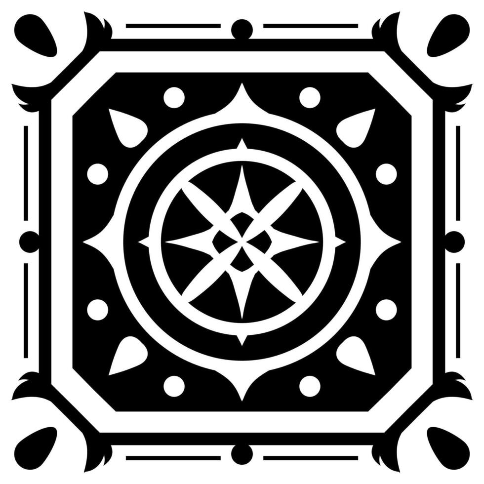A dynamic vintage frame illustration element. Floral symmetry border. Fit for banner, background, merchandise. Eps 10. vector