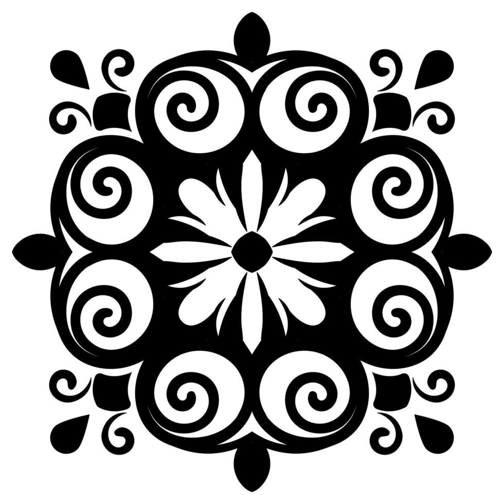 A vintage border illustration element. Floral symmetry border. Fit for banner, background, merchandise. Eps 10. vector