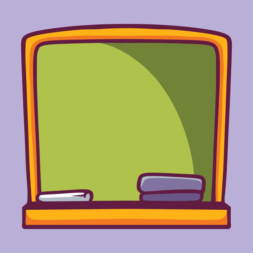 Chalkboard cartoon doodle illustration vector