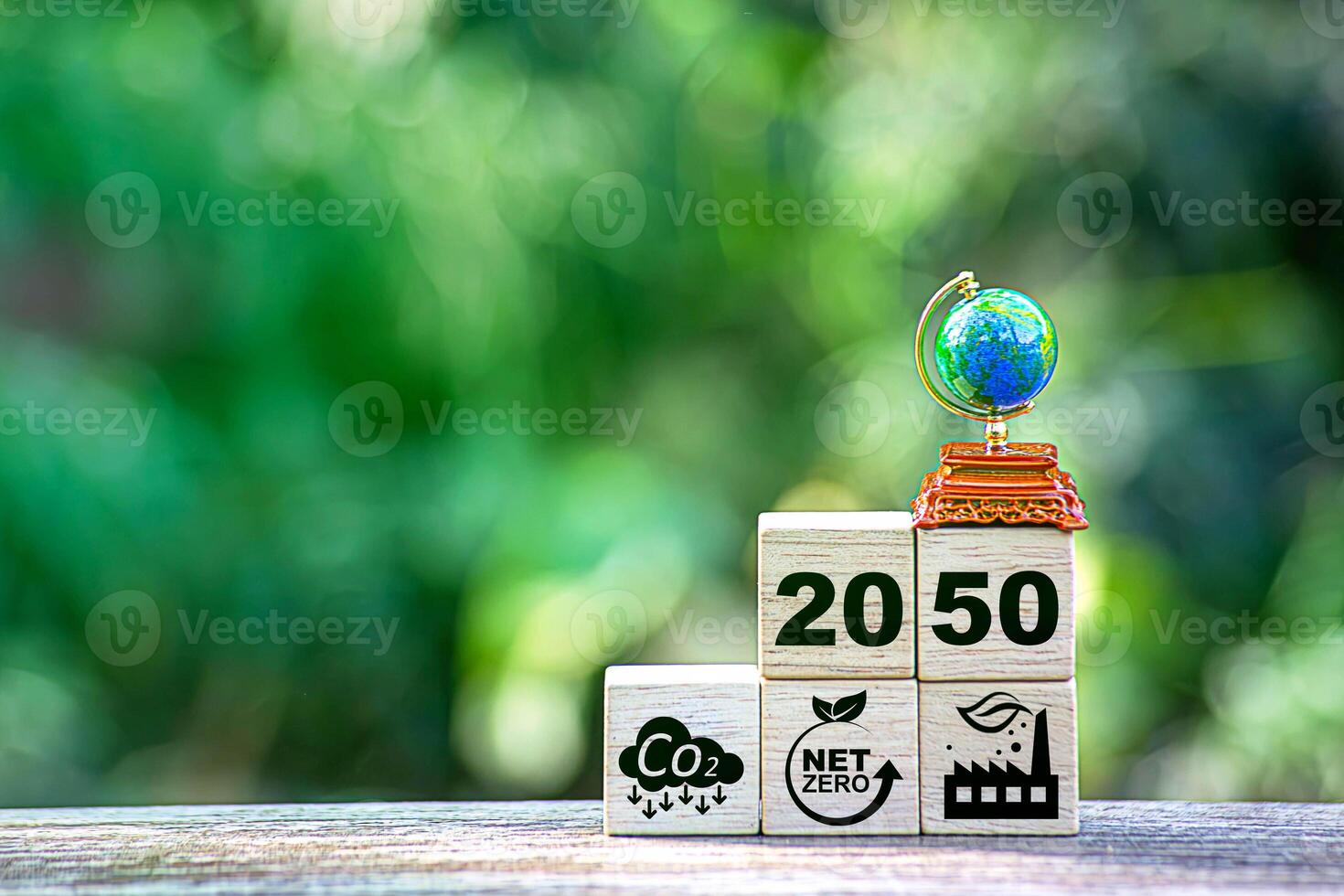 Net zero by 2050. Carbon neutral. photo