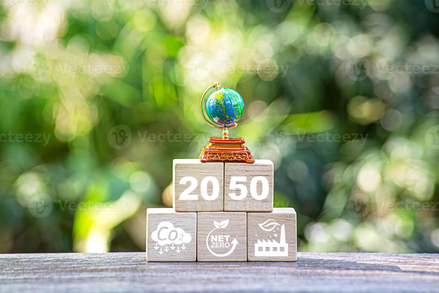Net zero by 2050. Carbon neutral. photo