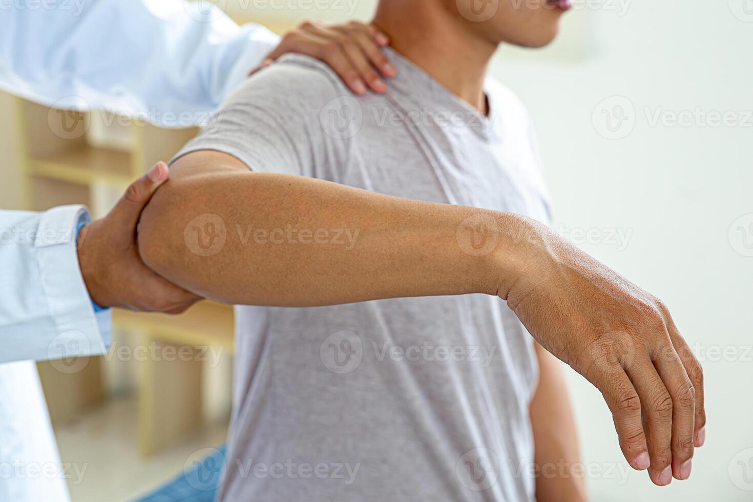 Parkinson's disease patients, hand pain, knee pain, arthritis, or taking care of your mental health with a senior doctor photo
