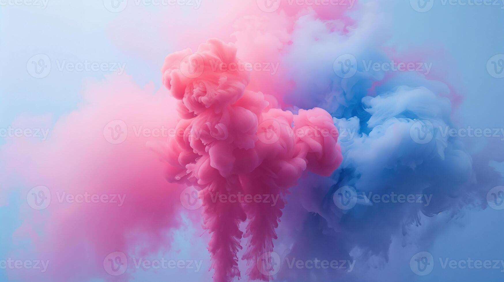 Colorful clouds of powder erupt during Holi Festival celebrations in India photo