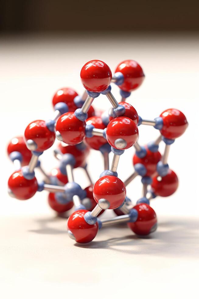 Molecular structure model of a chemical compound photo