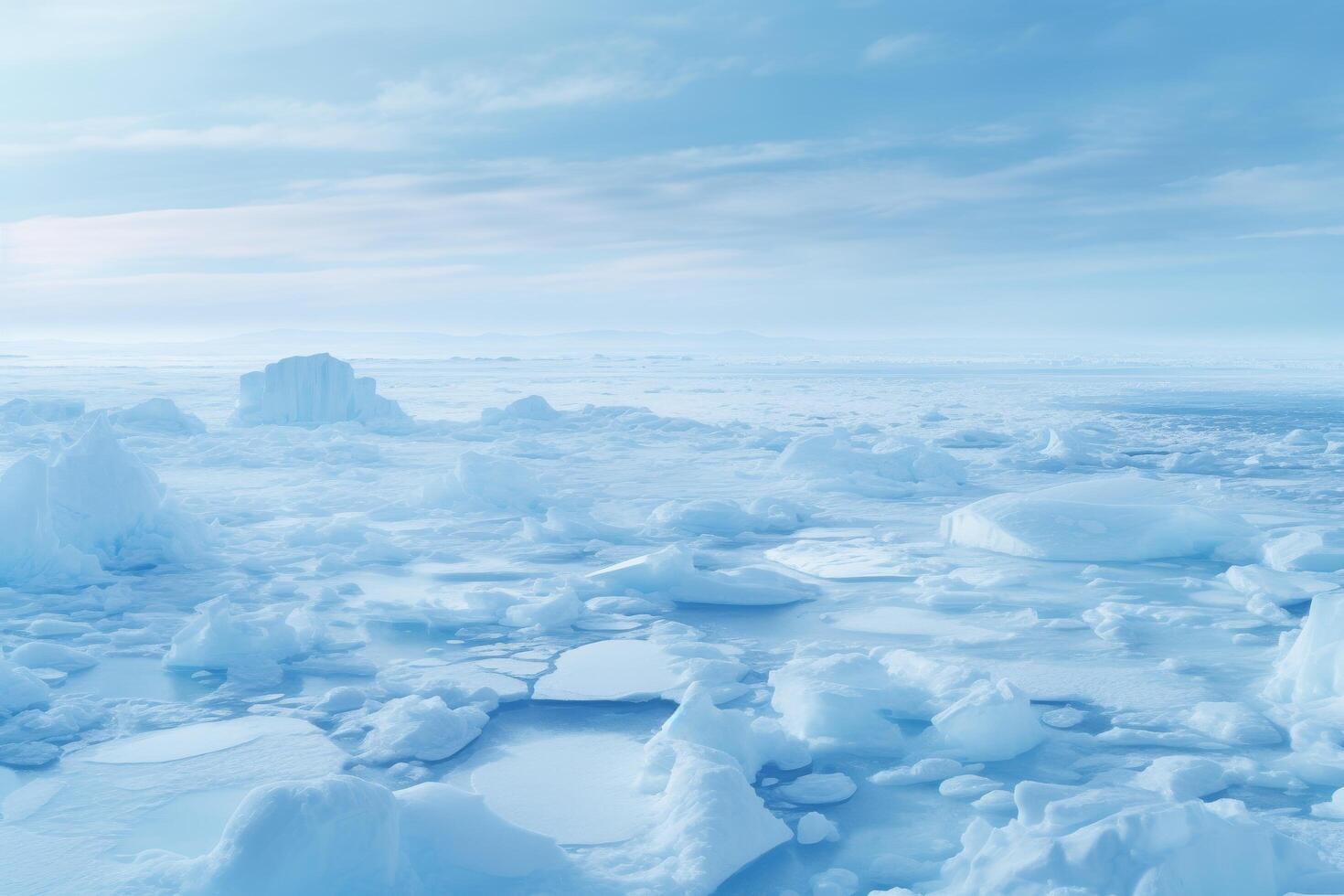 Vast icy landscape of the arctic photo